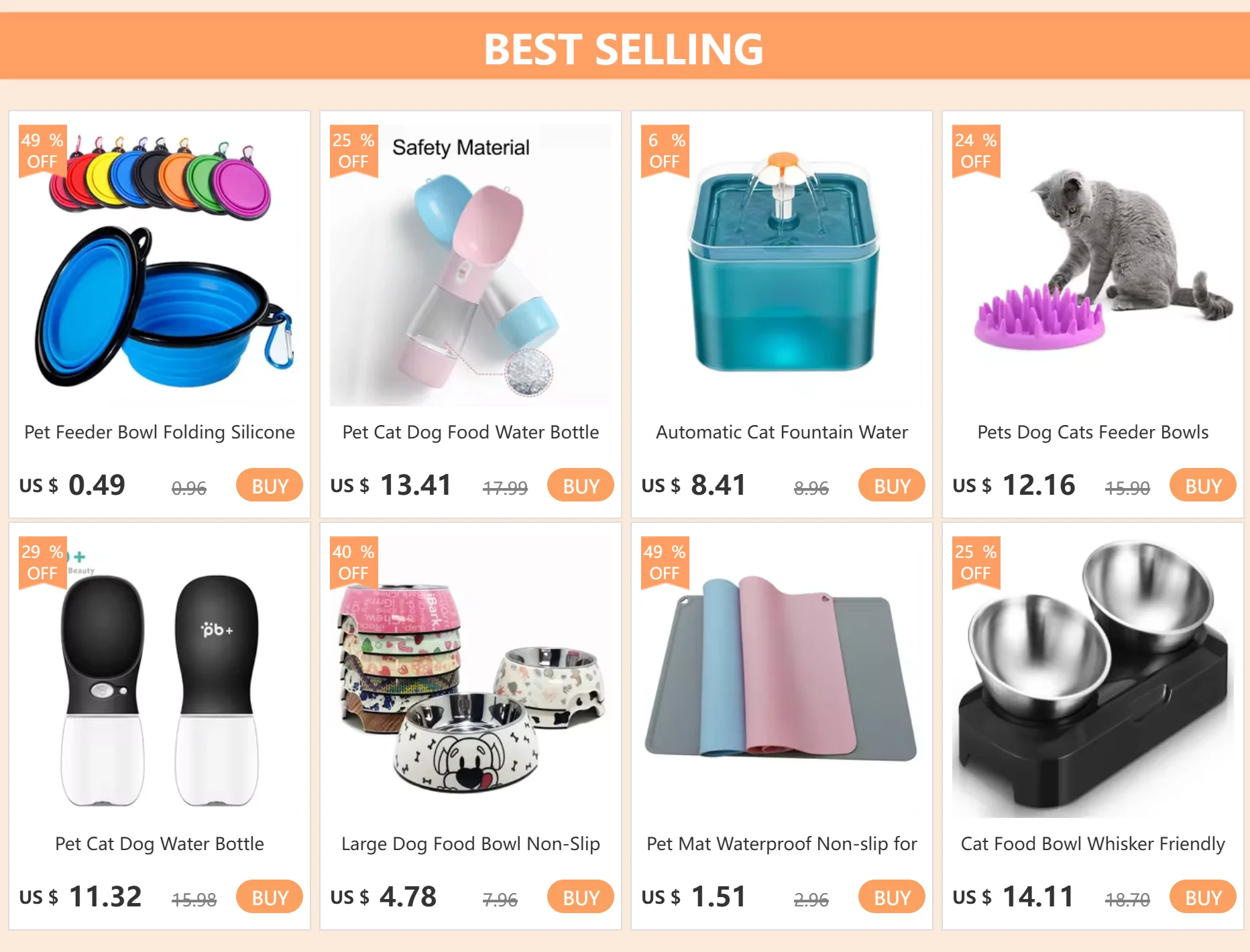 Cuencos elevados de acero inoxidable para gatos y perros pequeños con superficie esmerilada