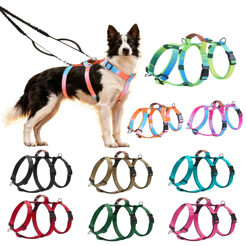 Arnés antipullido para perros grandes – Chaleco antiescape - imagen 4