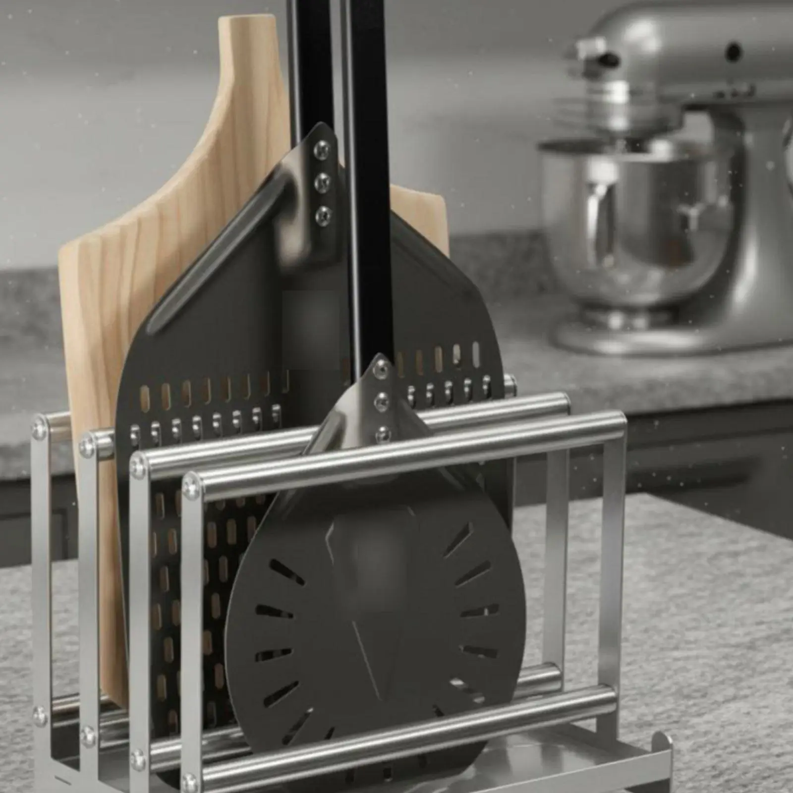 Soporte Pala Pizza Acero Inoxidable – Ventilado y Resistente - imagen 5