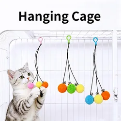Juguete para gatos pelotas colgantes interactivas con campana