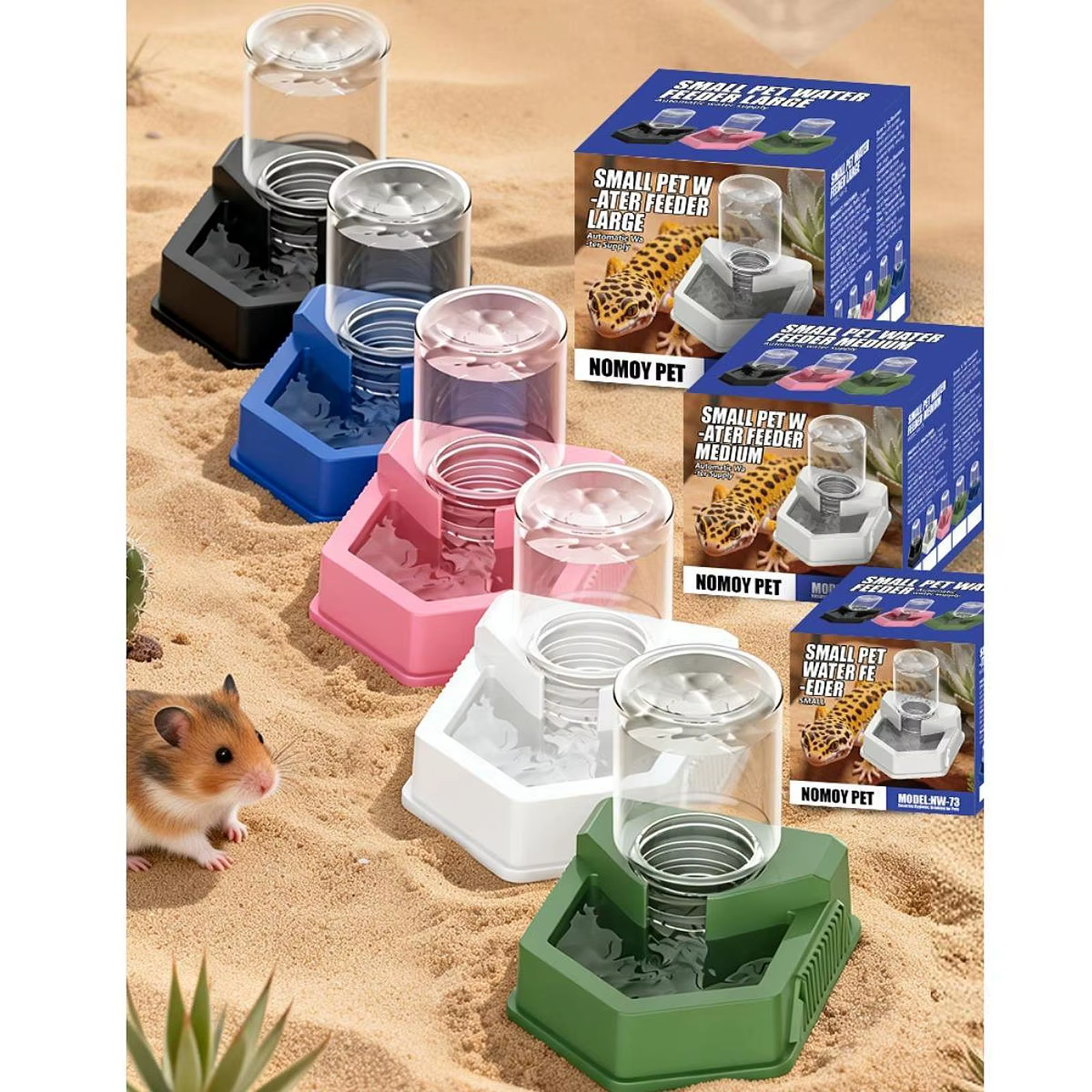 Bebedero automático para reptiles, recipiente resistente - imagen 4