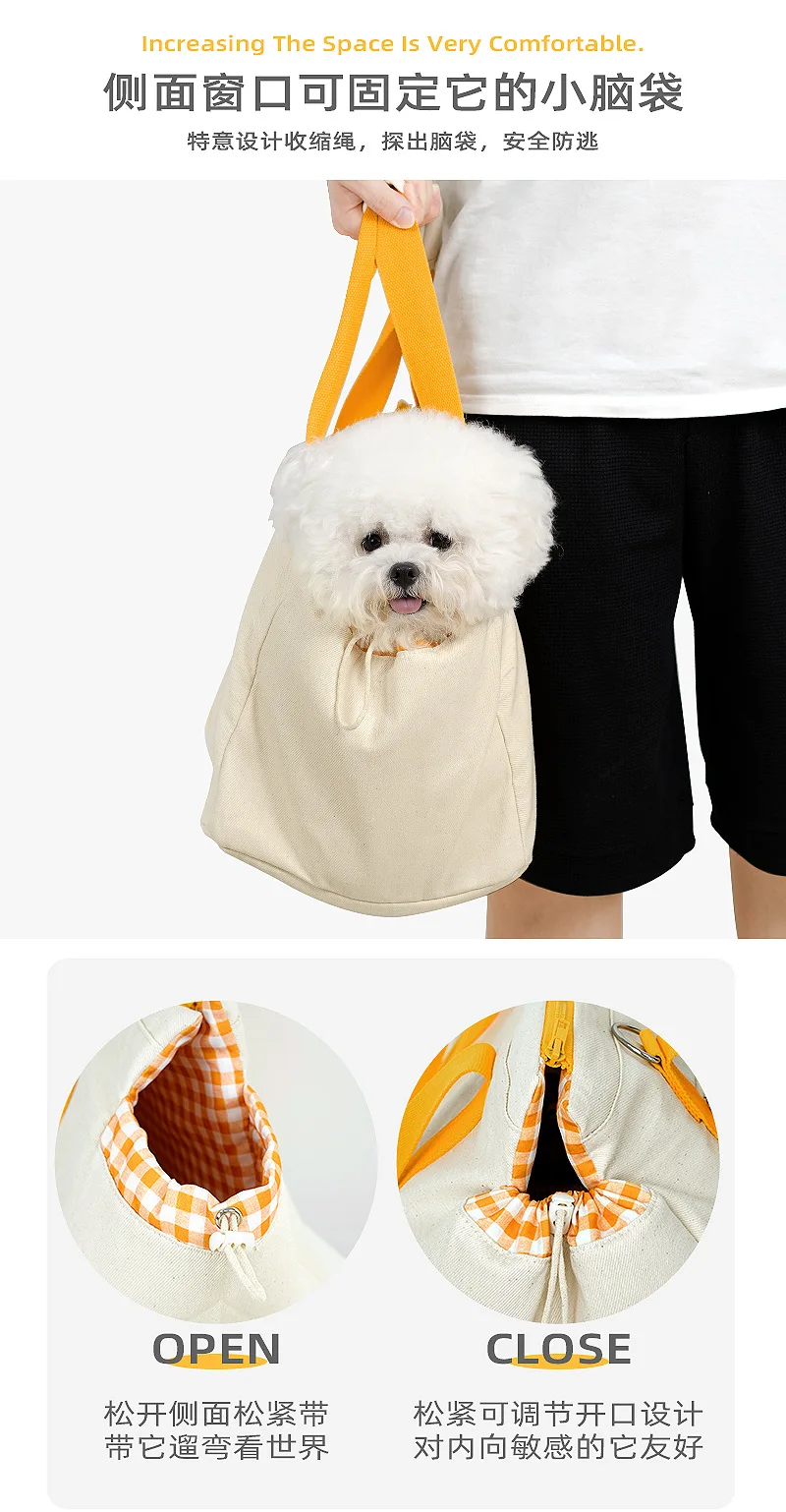 Interior acolchado de la bolsa de transporte para mascotas