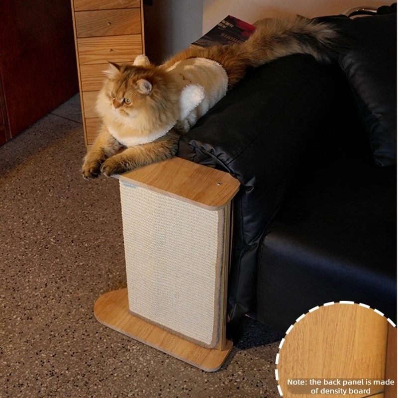 Protector de sofá para gatos con rascador de sisal y mesa lateral - imagen 3
