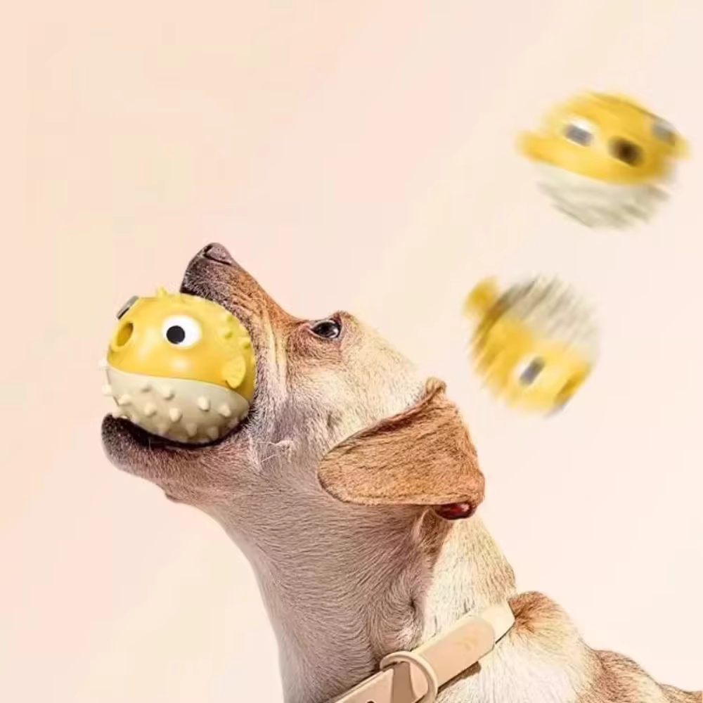 Juguete dispensador con forma de pez para perros - imagen 2
