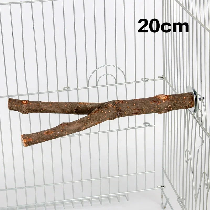 Percha de madera natural para jaulas de pájaros - imagen 4