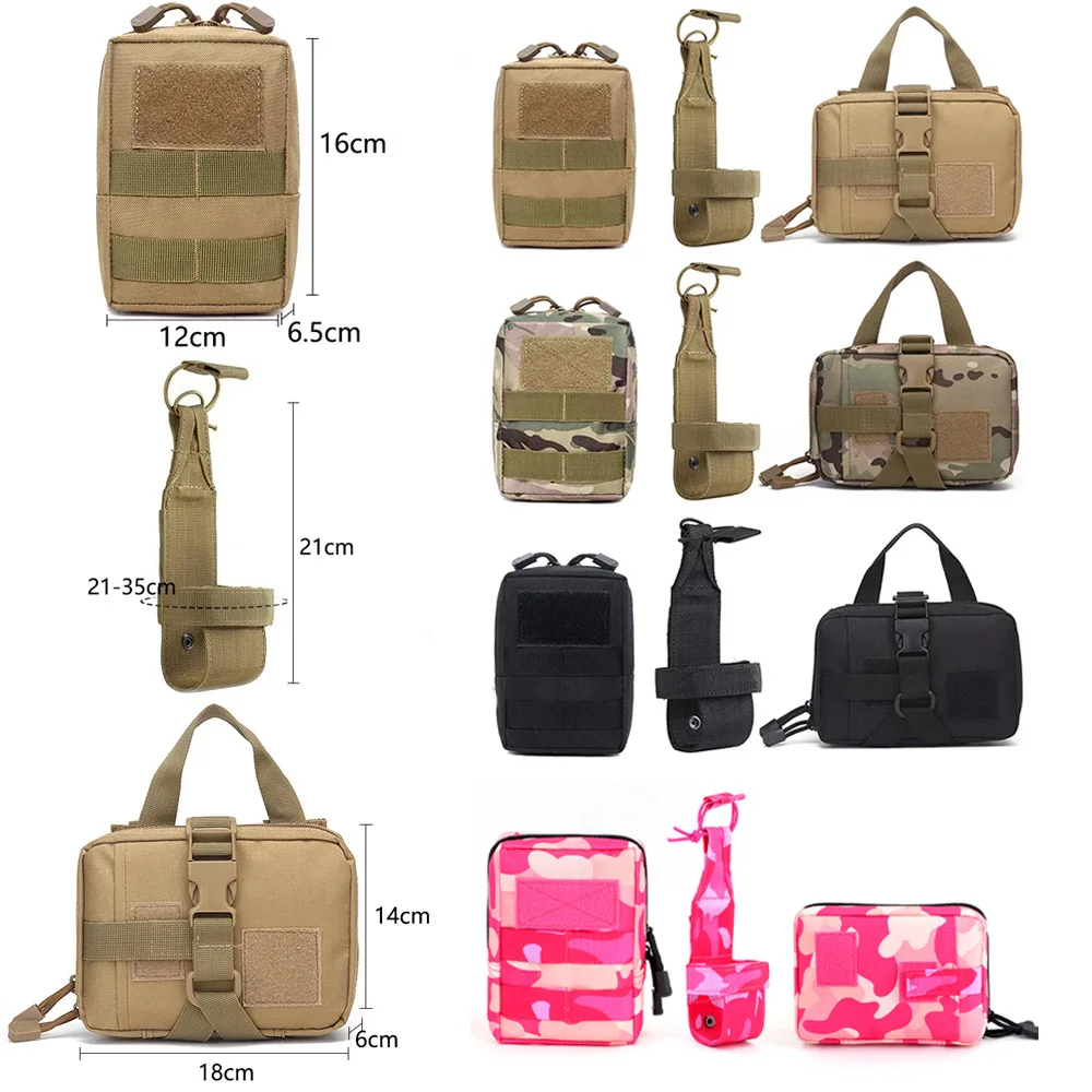 Bolsas Molle desmontables para chaleco táctico de perro, porta botella