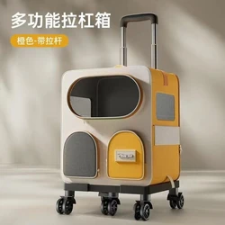 Bolsa de transporte para gatos, portátil y multifuncional con doble asa