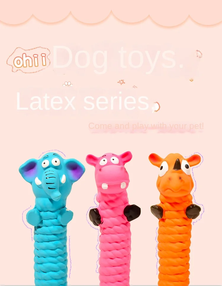 Juguete de látex con sonido y detalle dental