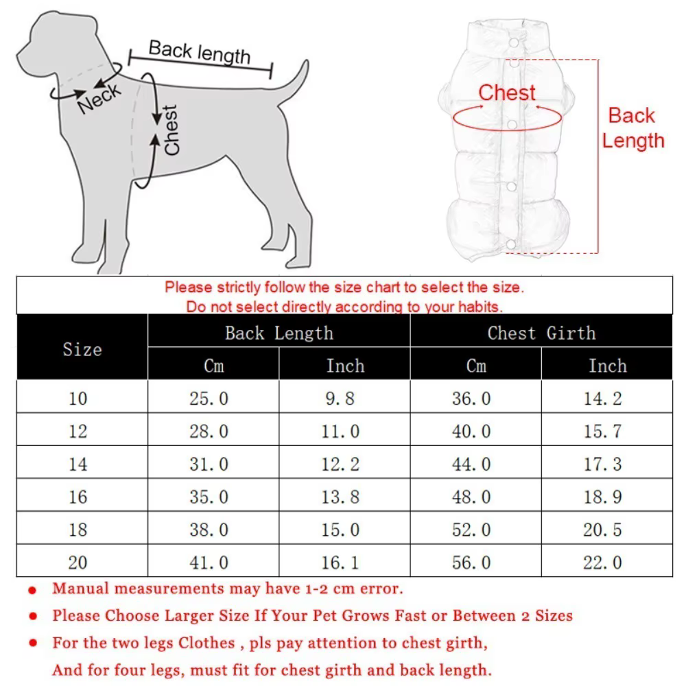Abrigo de invierno impermeable para perros y gatos pequeños - imagen 5