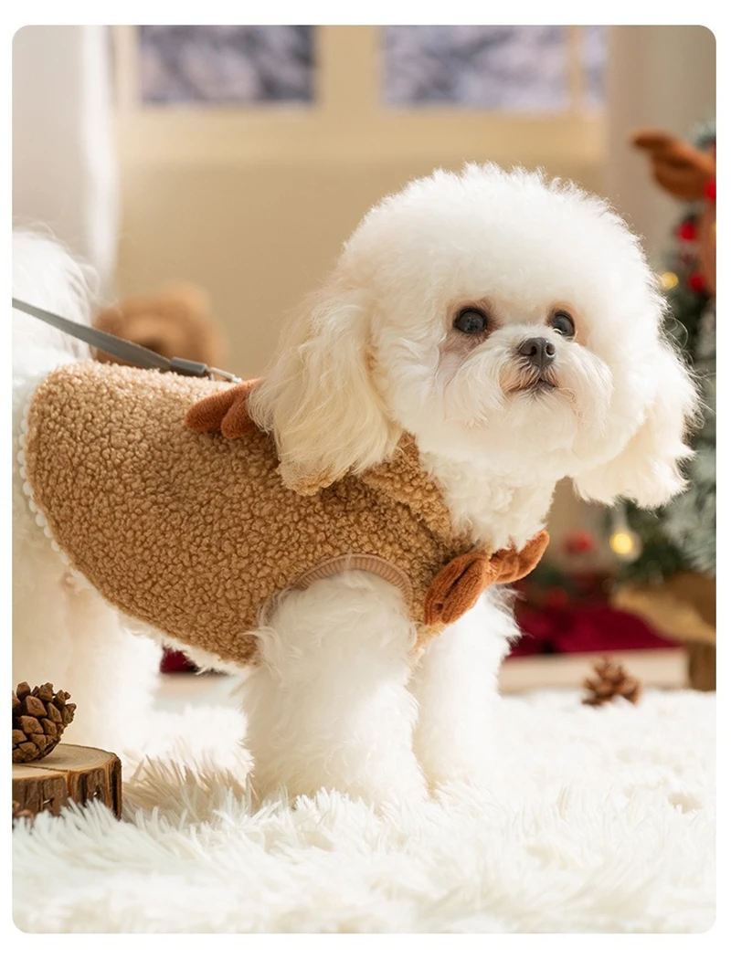 Vestido de árbol de Navidad para perro