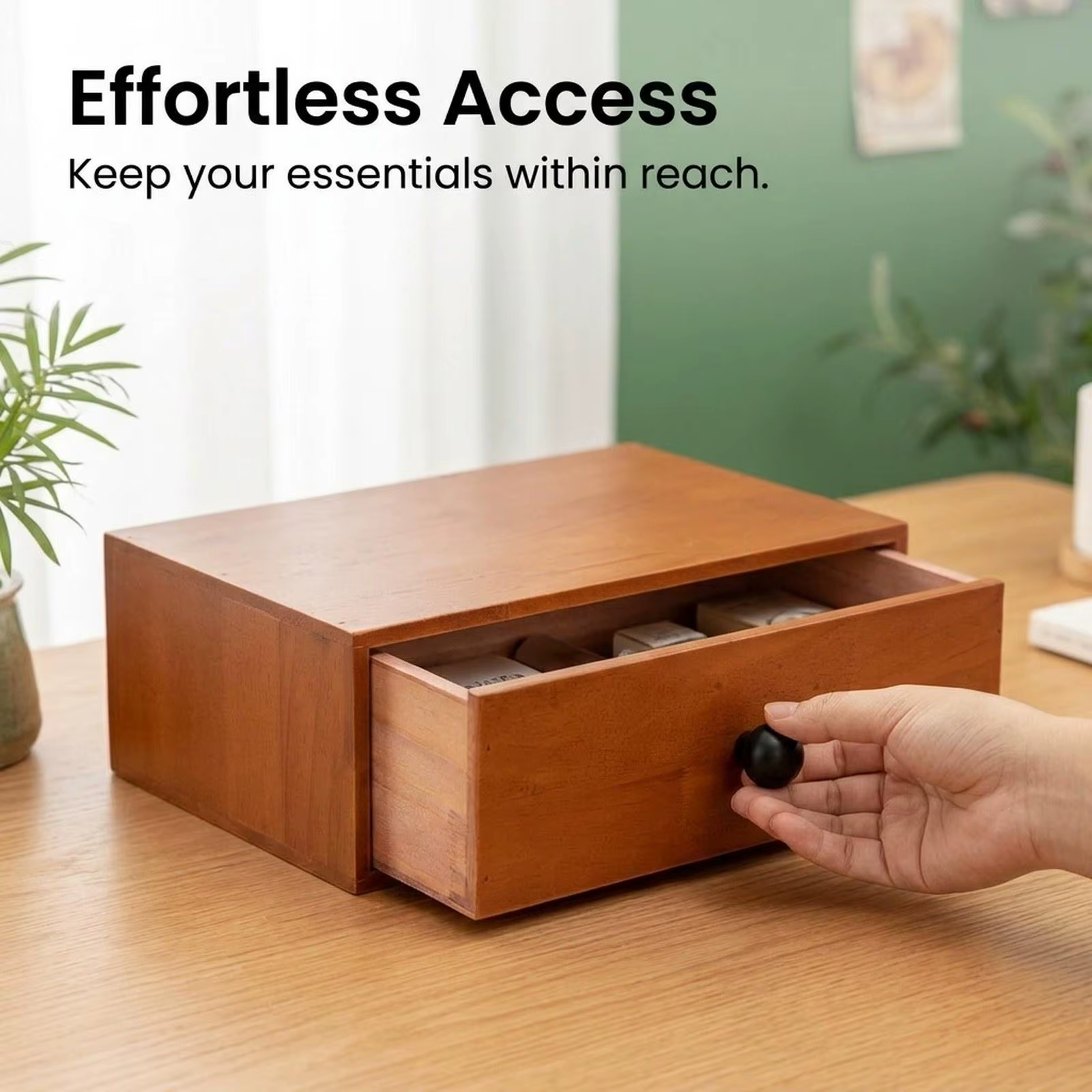Organizador de cajones extraíble para escritorio – Almacenamiento sobremesa - imagen 5
