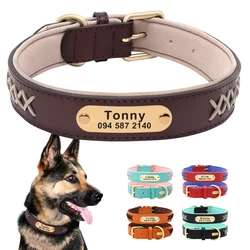 Collar personalizado de identificación para perros grandes Bulldog y Pug