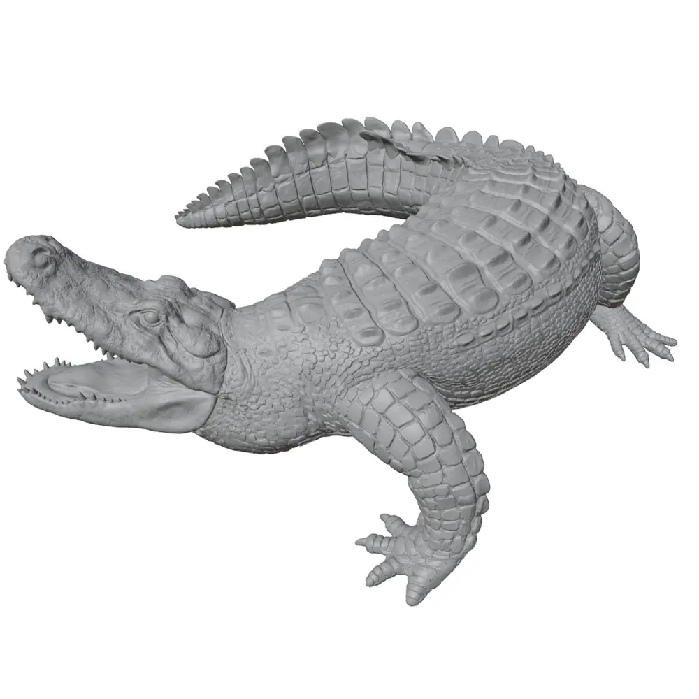 Figura de cocodrilo impresa en 3D para acuario y oficina - imagen 5