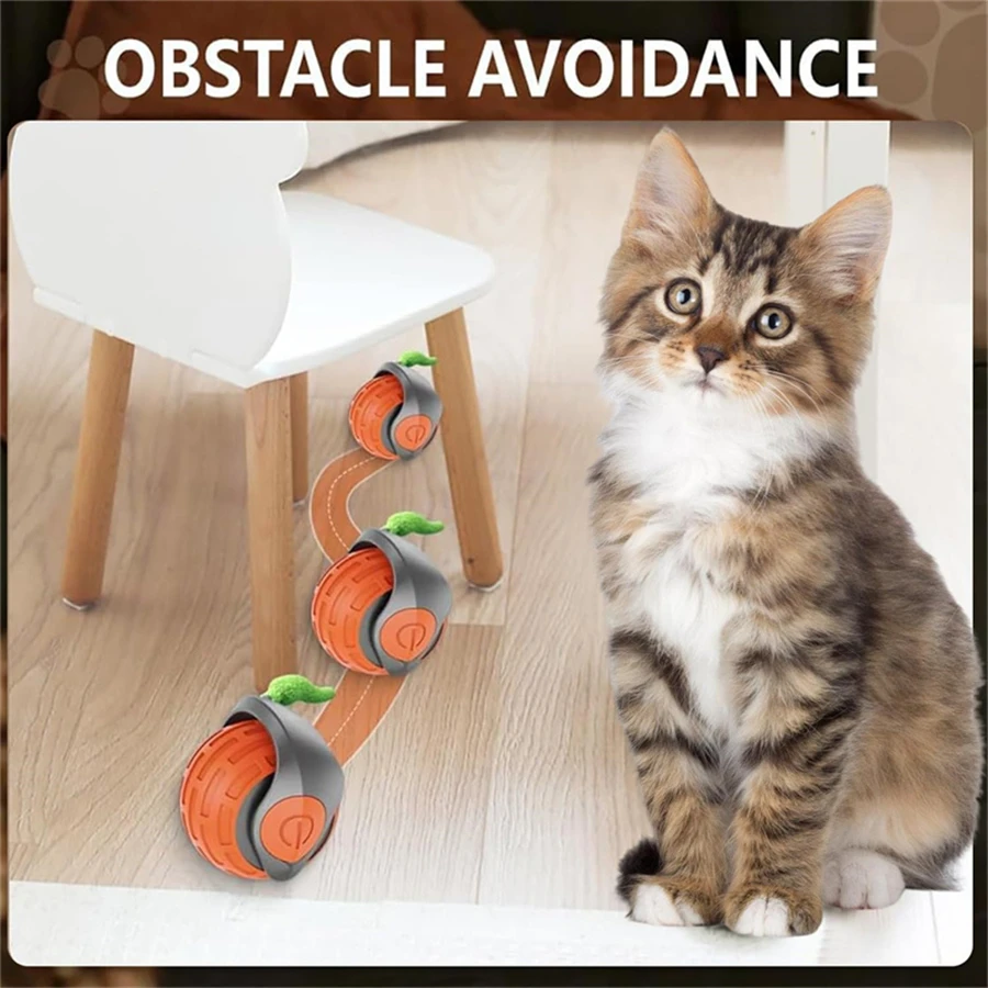 Juguete pelota automática para gatos, recargable USB - imagen 2