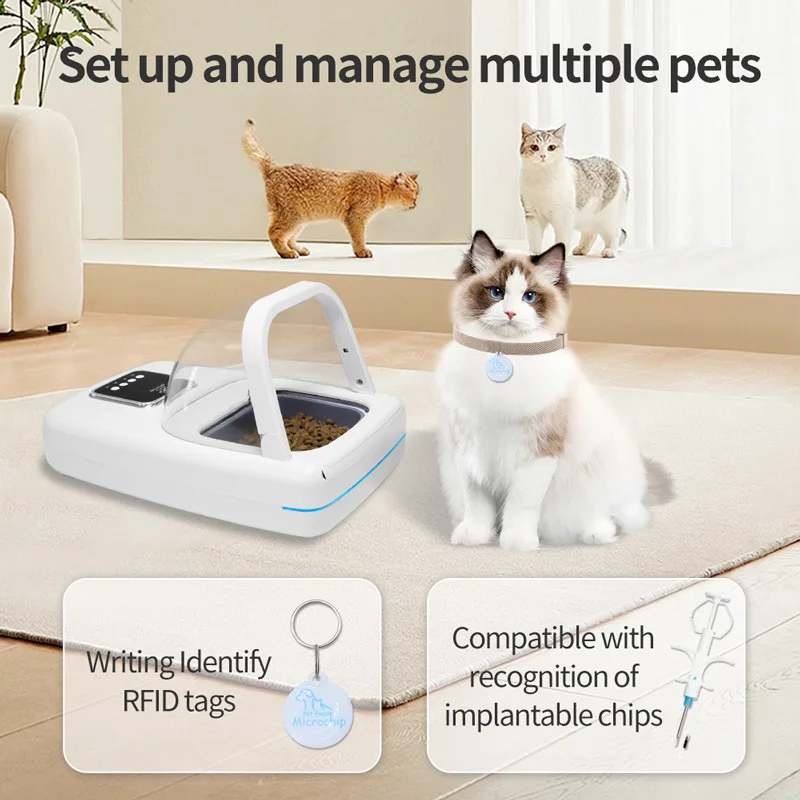 Comedero automático con temporizador para perros y gatos con RFID – Control de porciones - imagen 2