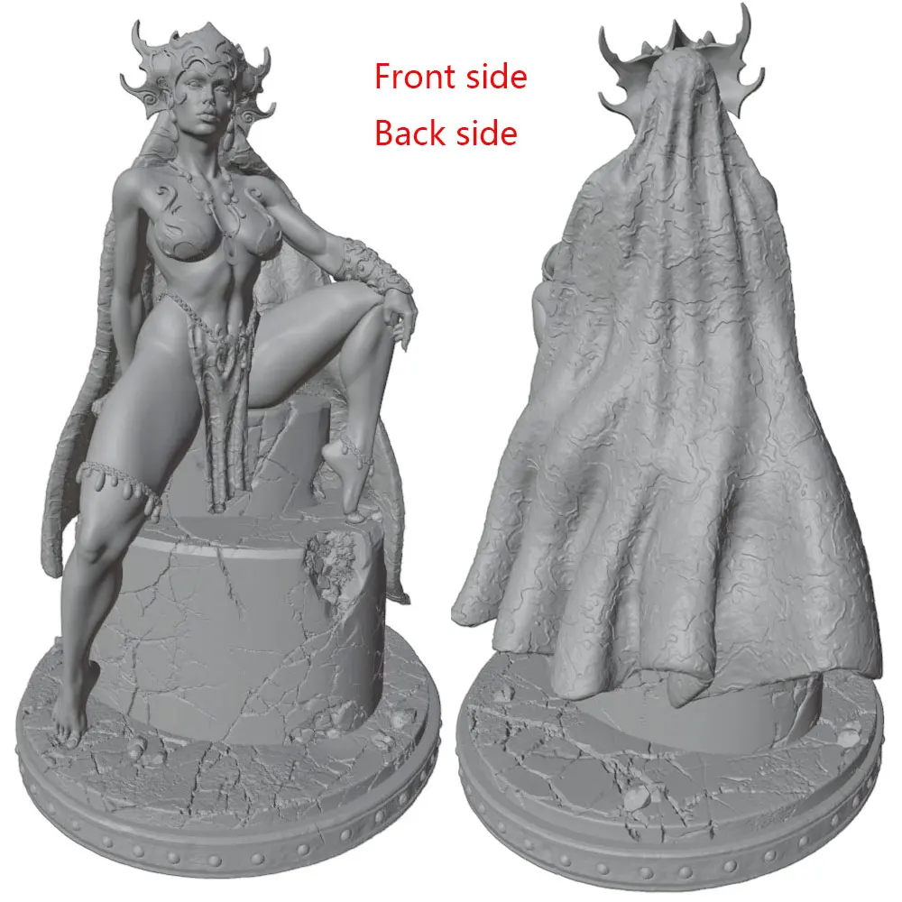 Figura de mujer en resina para modelismo, kit 3D sin pintar ni montar - imagen 2