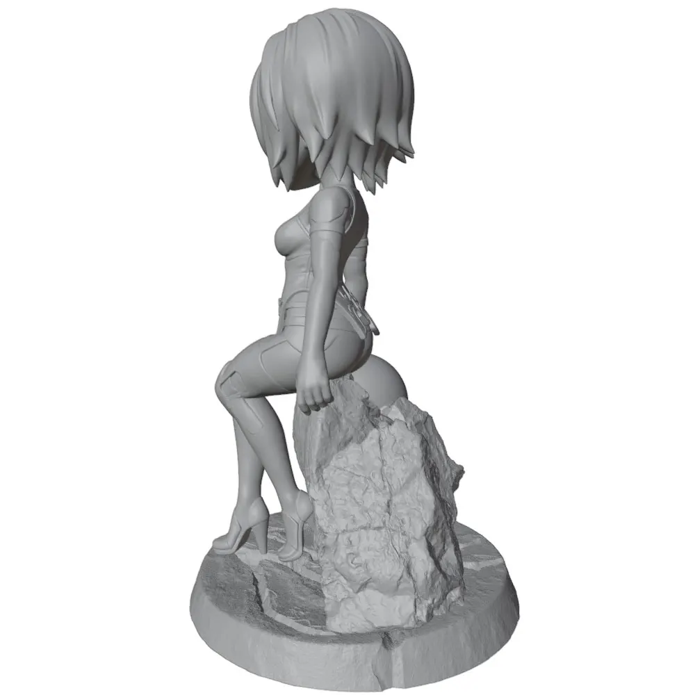 Figura coleccionable Anime GK 1/24 – Miniatura DIY sin pintar de 75mm
