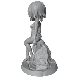 Figura coleccionable Anime GK 1/24 – Miniatura DIY sin pintar de 75mm