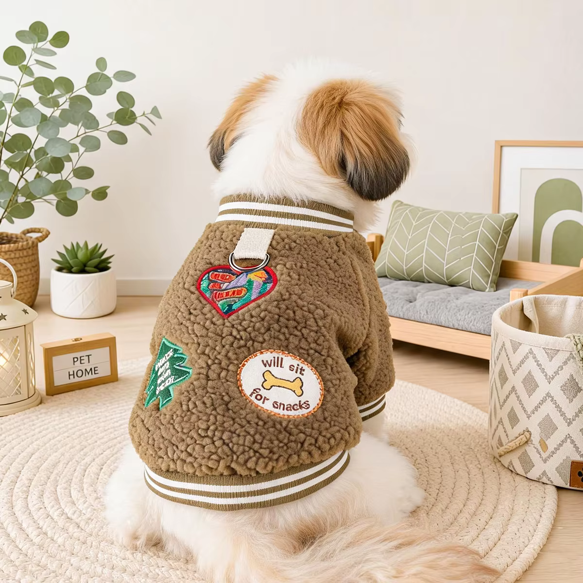 Abrigo de felpa para perros pequeños y cachorros - imagen 2
