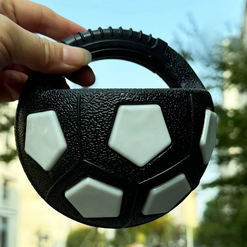 Pelota fútbol con asa para perros – Interactiva para masticar y jugar - imagen 2