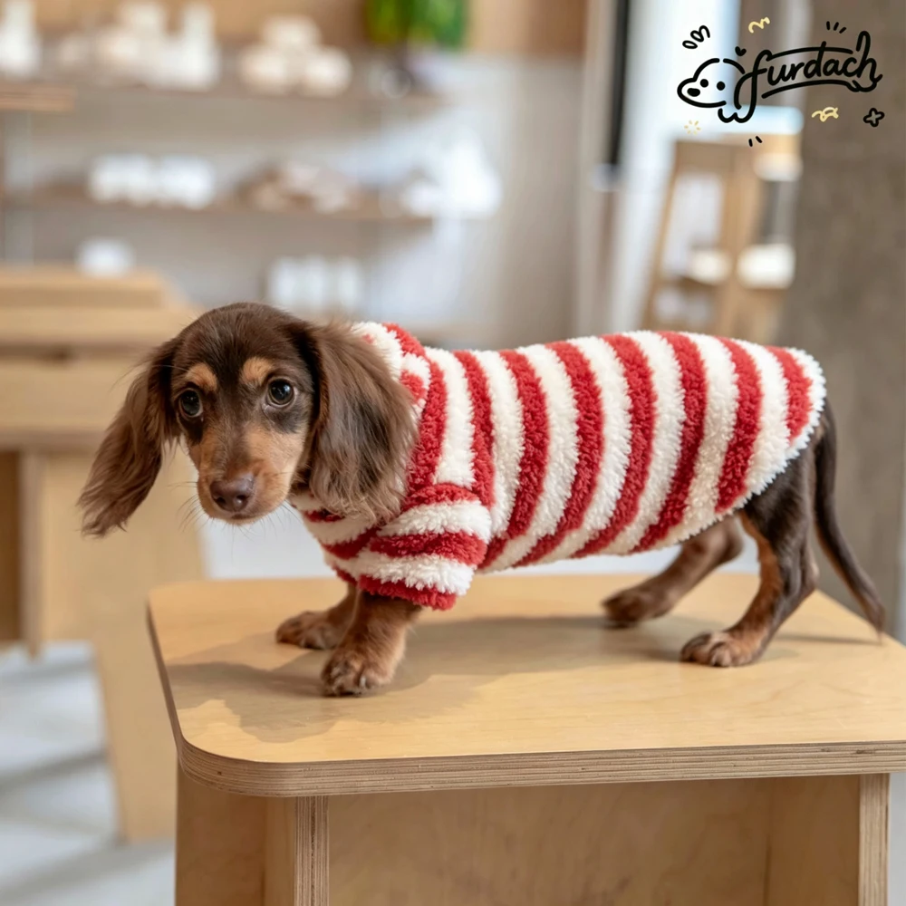 Sweatshirt/abrigo en fleece para mini dachshund