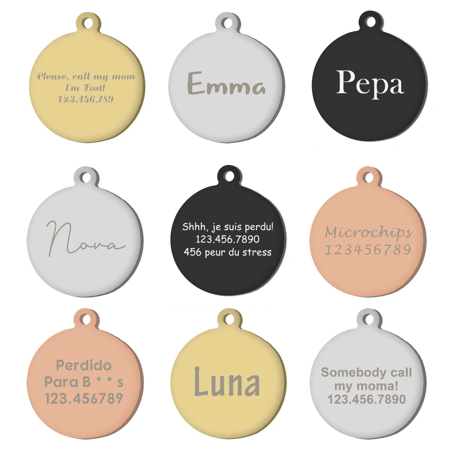 Variedad de tamaños disponibles