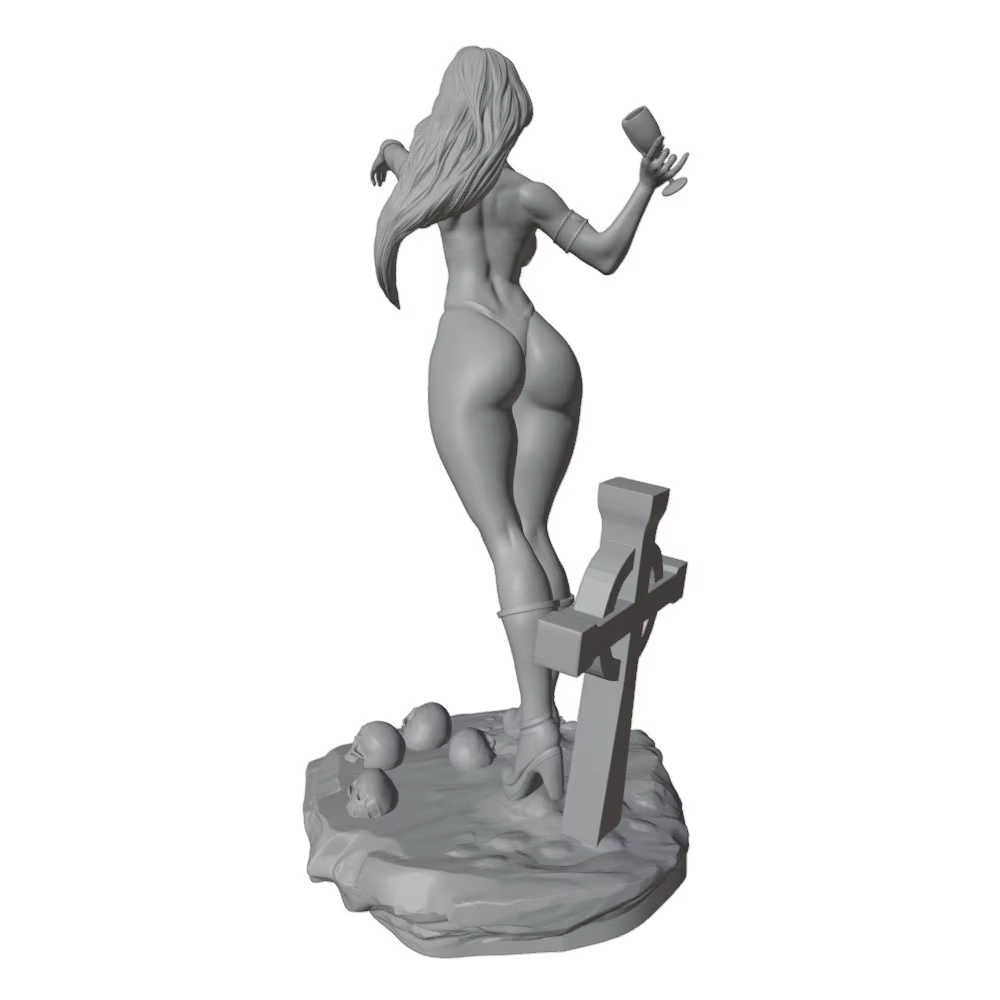 Kit de figura decorativa en resina 3D para montar, gris para gatos y perros - imagen 4