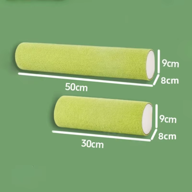 Rascador pared autoadhesivo para gatos – Cilíndrico y plataforma de salto - imagen 5