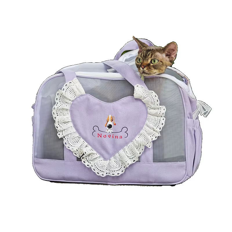 Bolso mochila transpirable para gatos y perros pequeños de viaje - imagen 5
