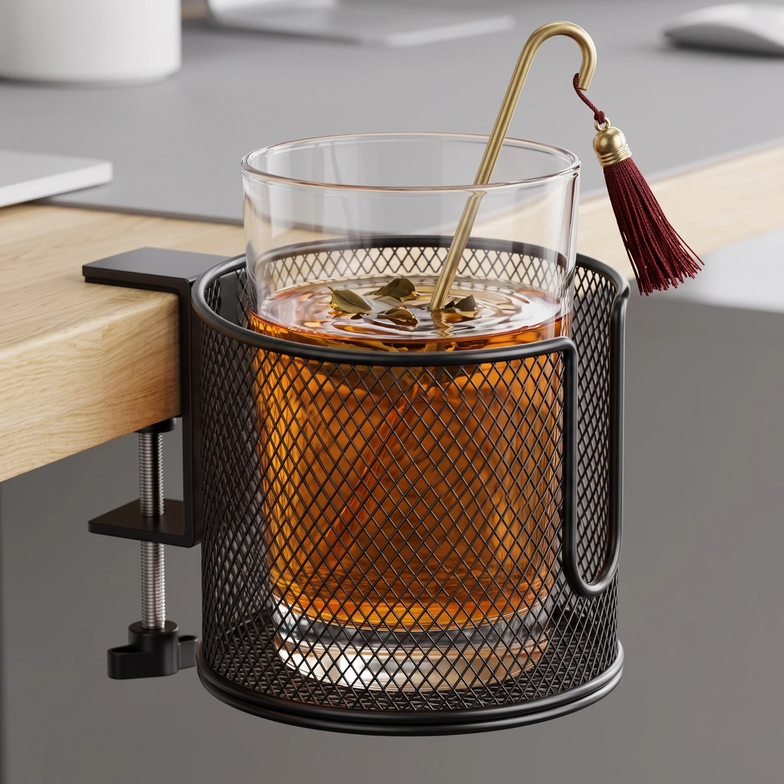 Soporte Portavasos con Abrazadera para Gatos y Perros – Portable para Mesa - imagen 4