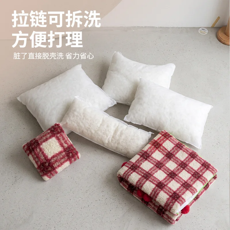 Cama de felpa con protección cervical para perros y gatos pequeños - imagen 4