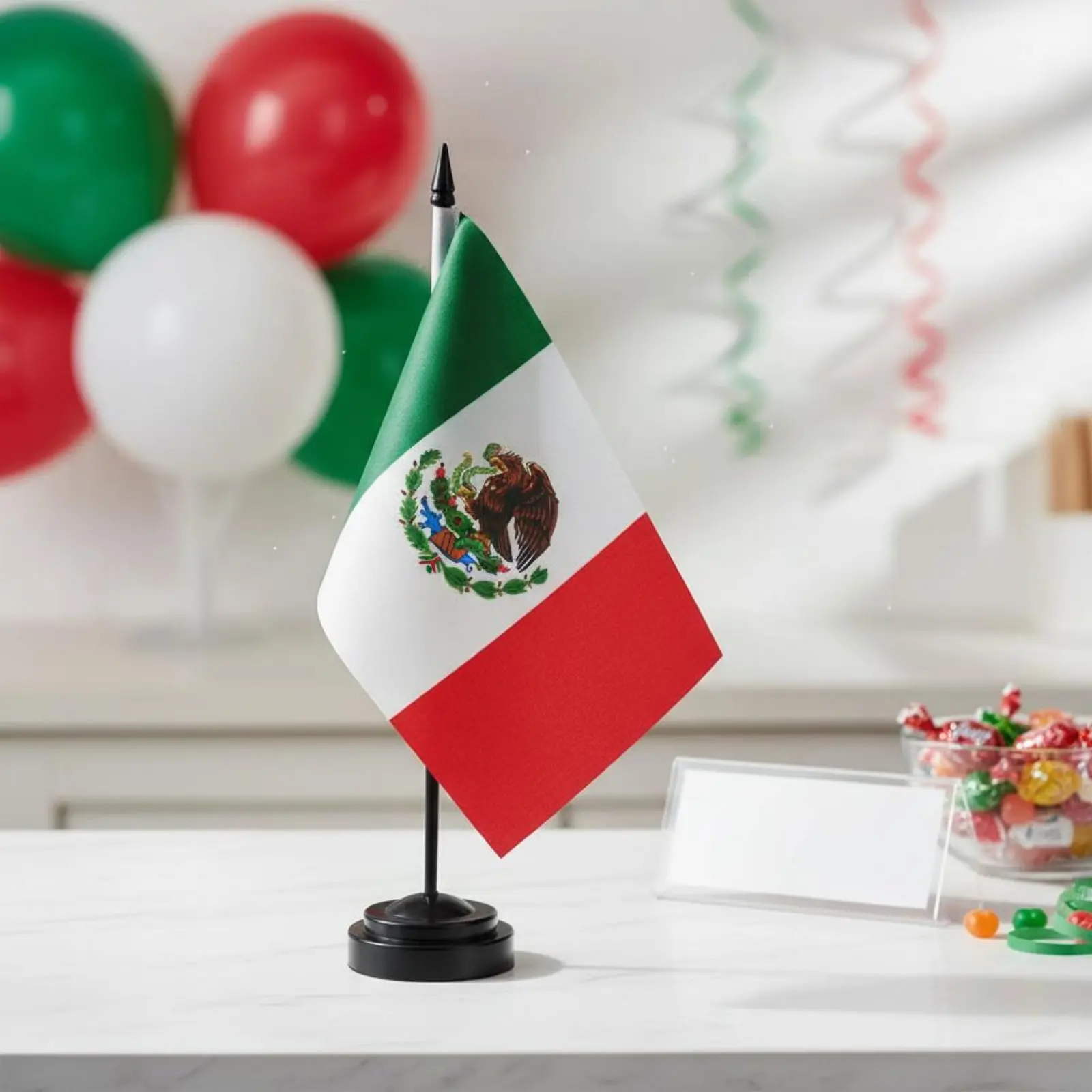 Bandera de escritorio con soporte para gatos y perros – Decoración - imagen 4