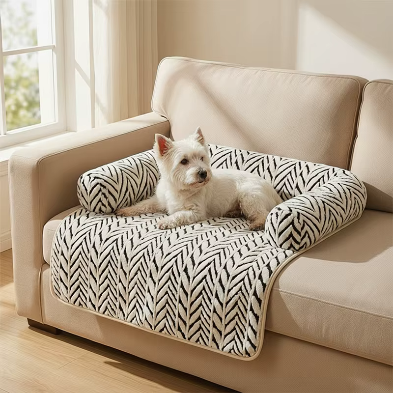 Cama perros y gatos laterales reforzados protector sofá antideslizante - imagen 4