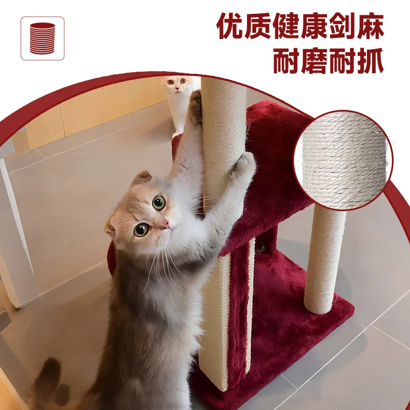 Árbol para gatos con poste de sisal y plataformas múltiples
