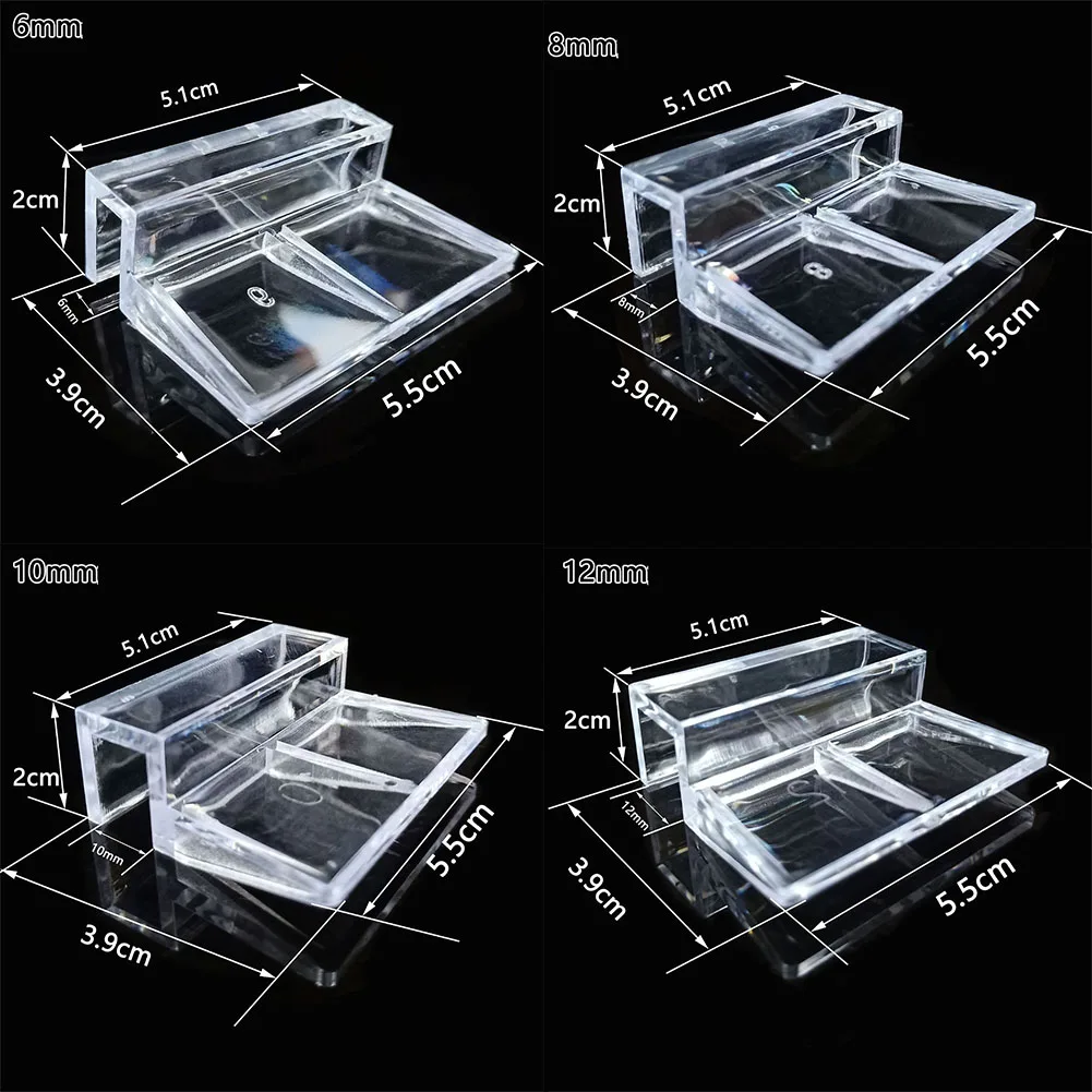 Soportes transparentes y abrazaderas para tapa de acuario de acrílico - imagen 3