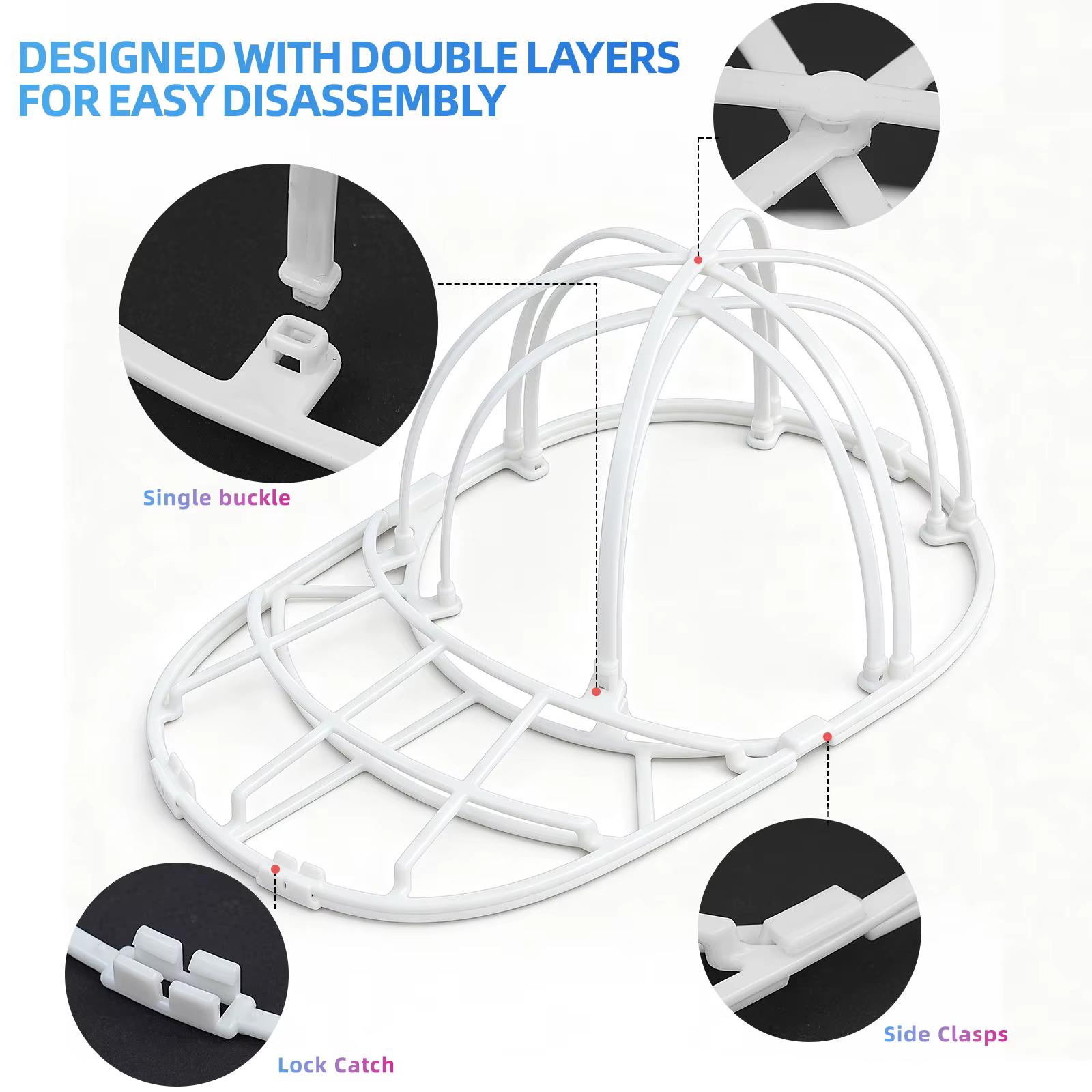 Bolsa de lavado doble capa desmontable para gorras de gatos y perros - imagen 5