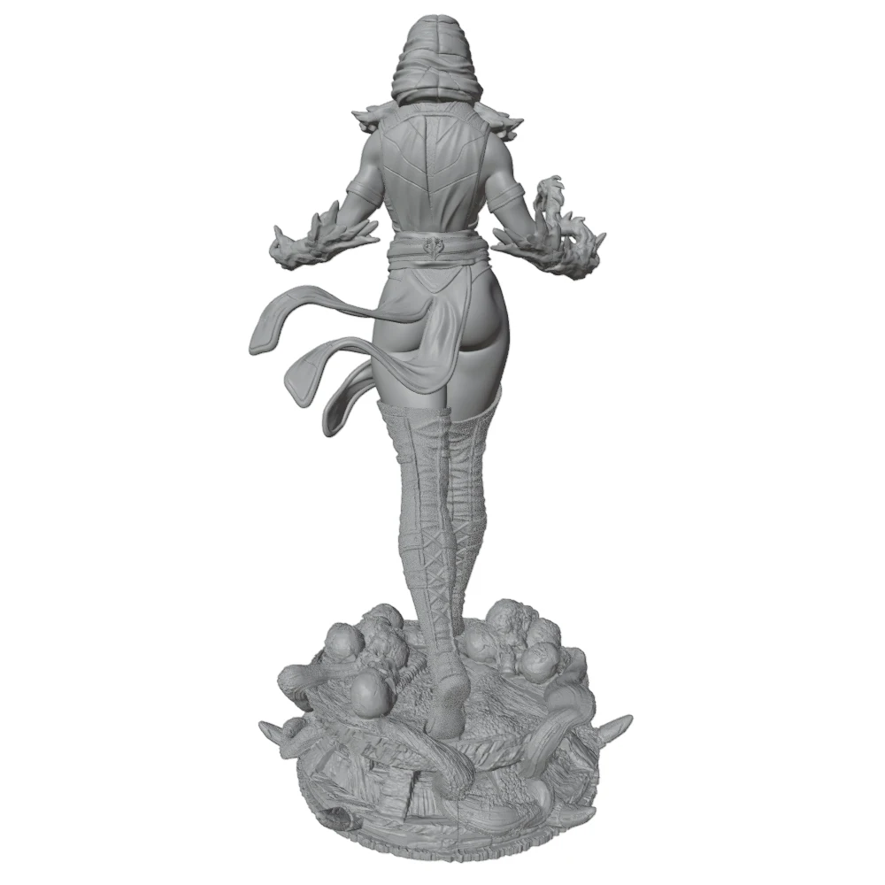 Figura DIY impresa 3D de personaje anime, modelo gris, sin montar - imagen 5