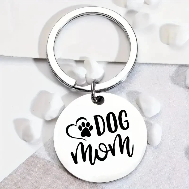 Llavero de acero con placa de identificación para dueños de perros y mascotas - imagen 2