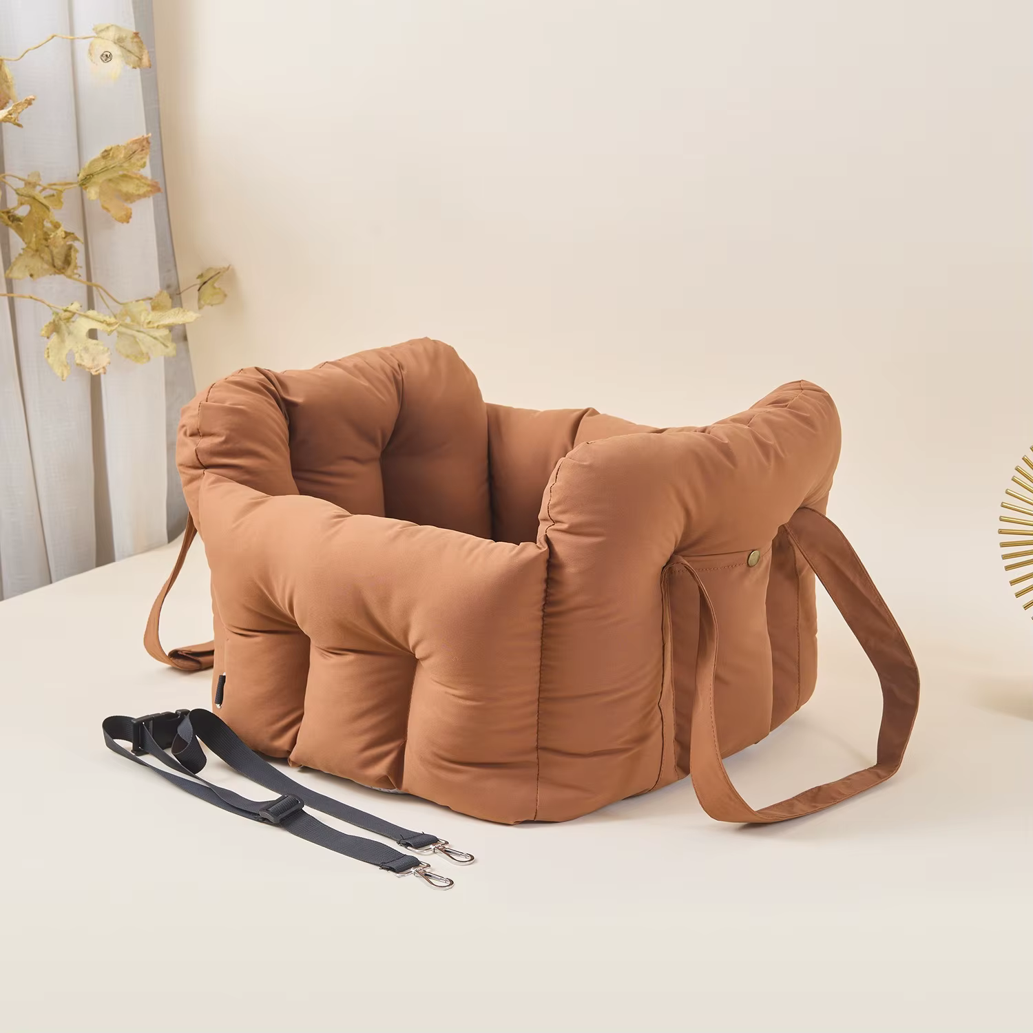 Mochila transportín segura para coche para perros y gatos - imagen 3