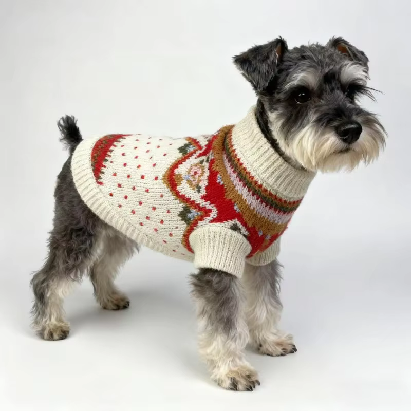 Jersey Floral para Perros – Suéter Cálido Chihuahua y Bichón Frisé - imagen 3