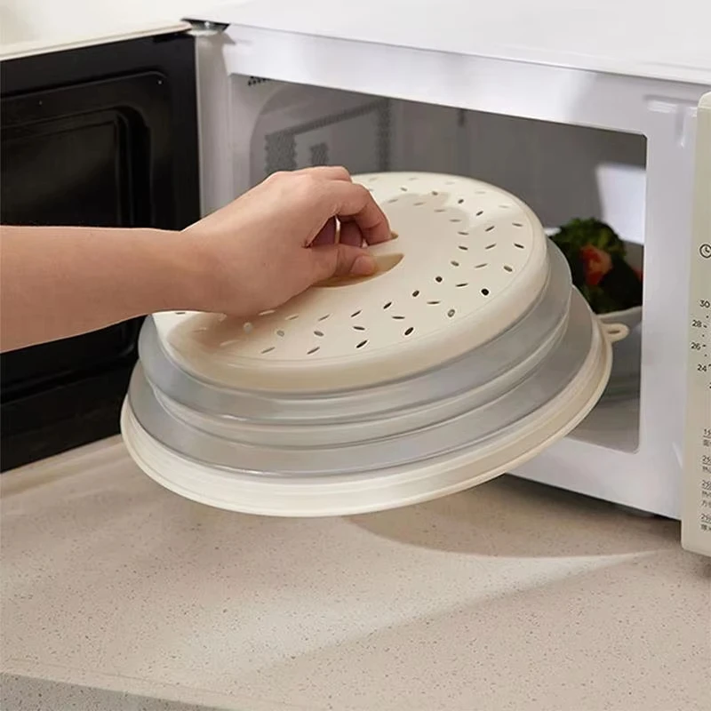 Cubierta antisalpicaduras plegable para microondas – Protector de platos y cuencos