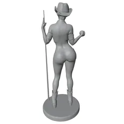 Miniatura figura impresa 3D DIY sin pintar ni montar, gris