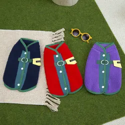 Chaleco polar cálido para perros pequeños y cachorros