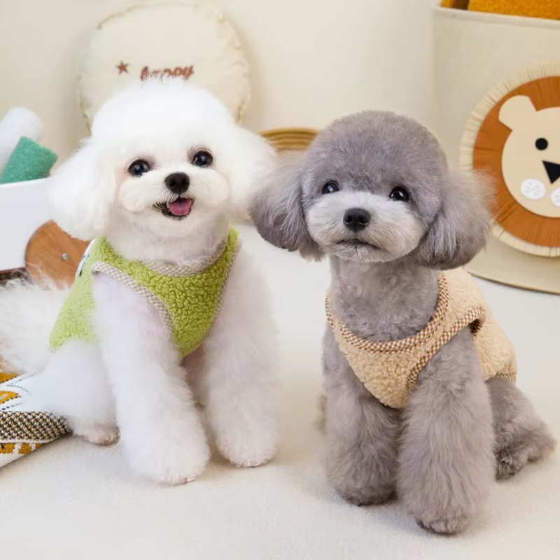 Abrigo otoñal de felpa suave para perros y gatos – Suéter cálido - imagen 5