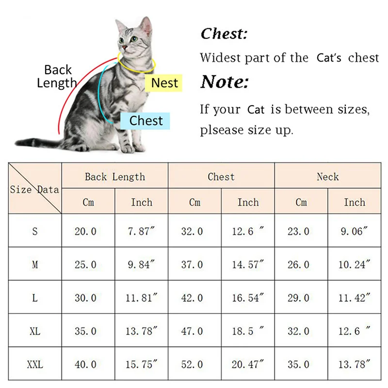 Abrigo con botones para gato Sphynx