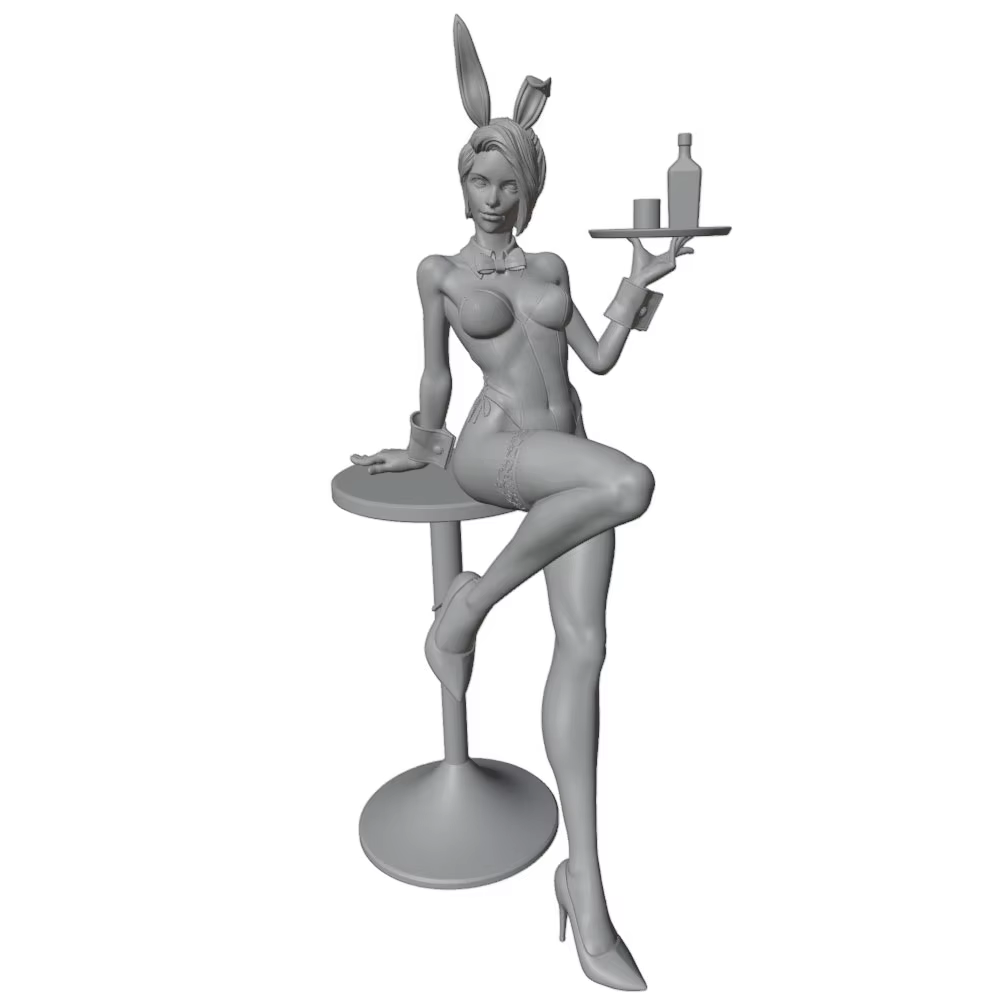 Kit de maqueta 3D DIY figura gris sin montar ni pintar - imagen 4
