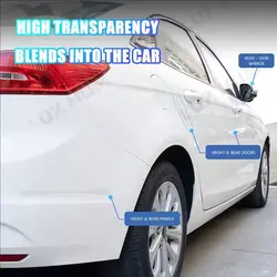 Tira anticolisión impermeable transparente para coche, gato y perro