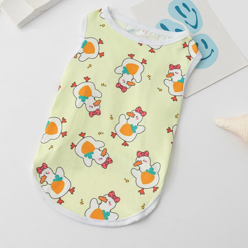 Ropa de verano transpirable para perros y gatos: chaleco algodón - imagen 3