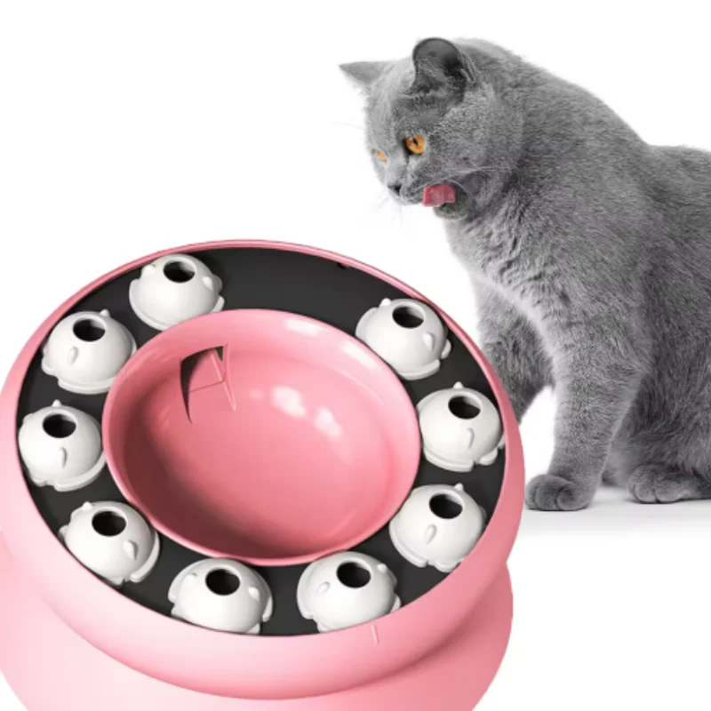 Bowl slow feeder vista superior con diseño de laberinto