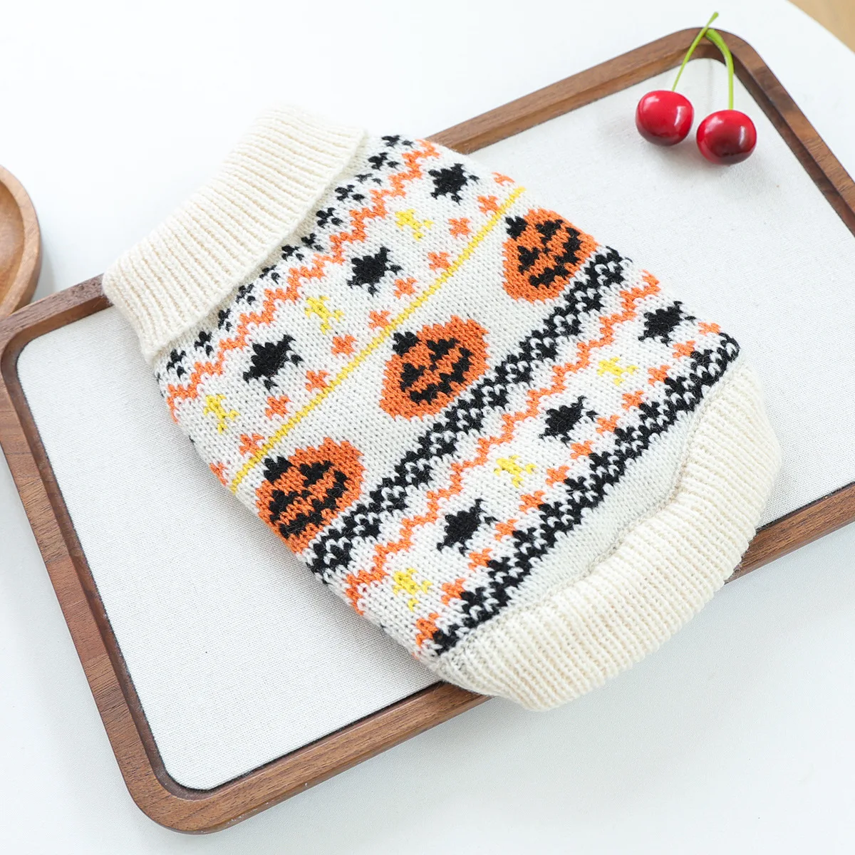 Suéter cuello alto para perros y gatos pequeños – Abrigadora prenda de otoño e invierno - imagen 4